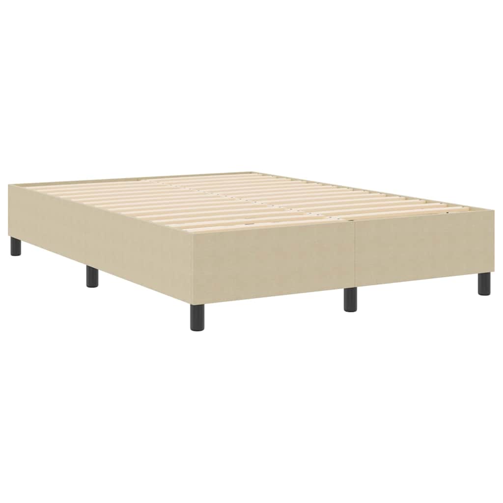 Boxspringbett Grau-Grün 140 x 190 cm Cordstoff