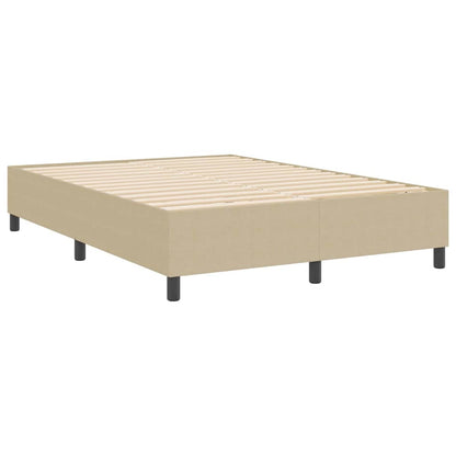Boxspringbett Grau-Grün 140 x 190 cm Cordstoff
