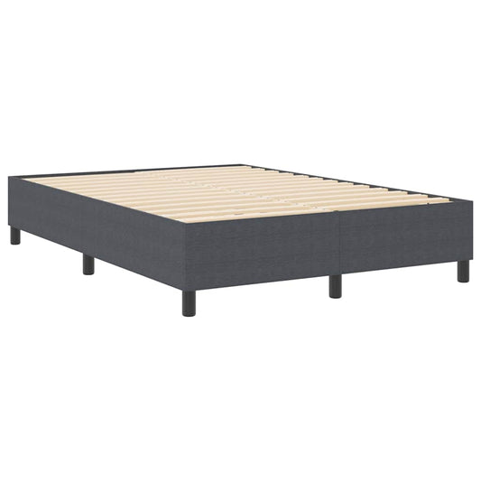 Boxspringbett Dunkelgrau 140 x 200 cm Cordstoff