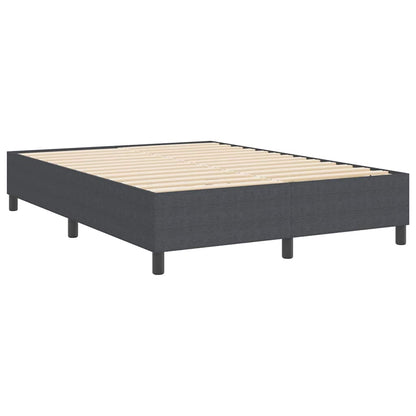 Boxspringbett Dunkelgrau 140 x 200 cm Cordstoff