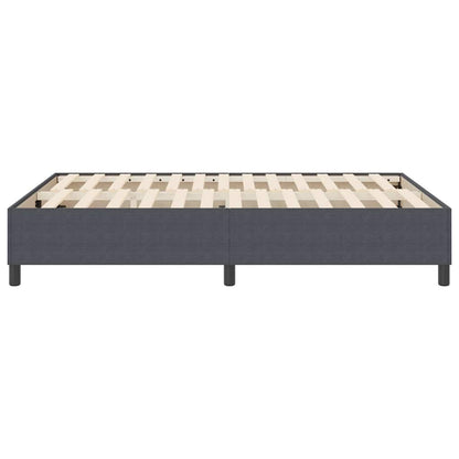 Boxspringbett Dunkelgrau 140 x 200 cm Cordstoff