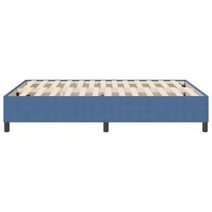 Boxspringbett Blau 140 x 200 cm Cordstoff