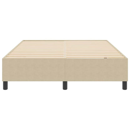 Boxspringbett Grau-Grün 140 x 200 cm Cordstoff