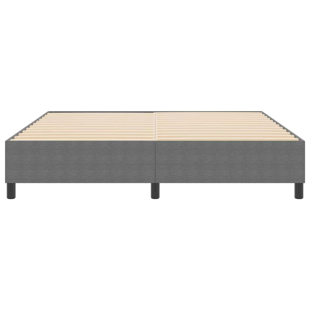 Boxspringbett Hellgrau 180 x 200 cm Cordstoff