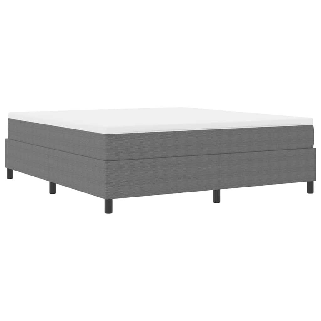 Boxspringbett Hellgrau 180 x 200 cm Cordstoff
