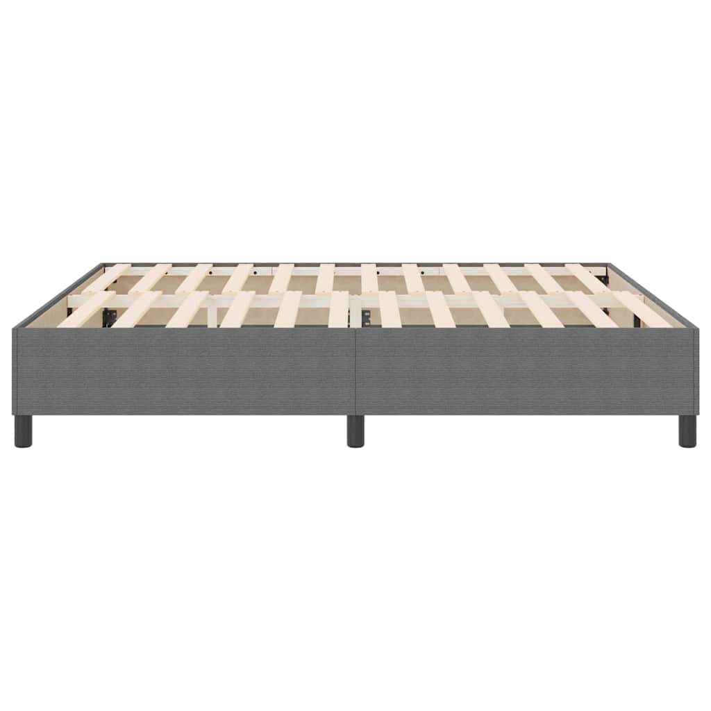 Boxspringbett Hellgrau 180 x 200 cm Cordstoff