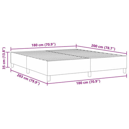 Boxspringbett Hellgrau 180 x 200 cm Cordstoff