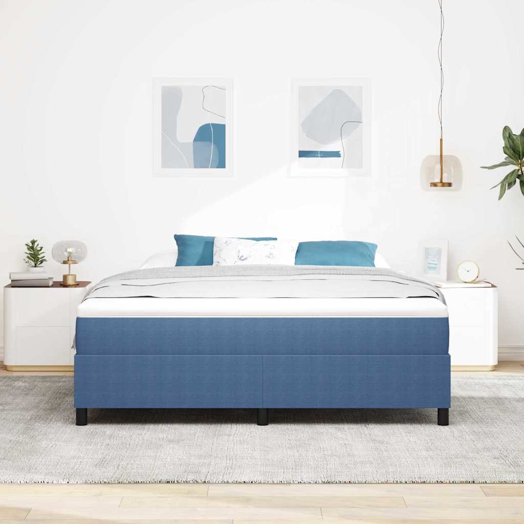 Boxspringbett Blau 180 x 200 cm Cordstoff