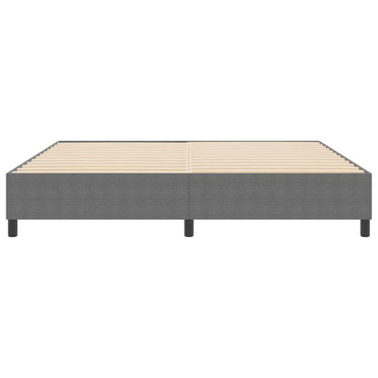 Boxspringbett Hellgrau 200 x 200 cm Cordstoff