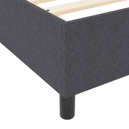 Boxspringbett Dunkelgrau 200 x 200 cm Cordstoff