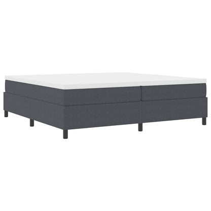 Boxspringbett Dunkelgrau 200 x 200 cm Cordstoff