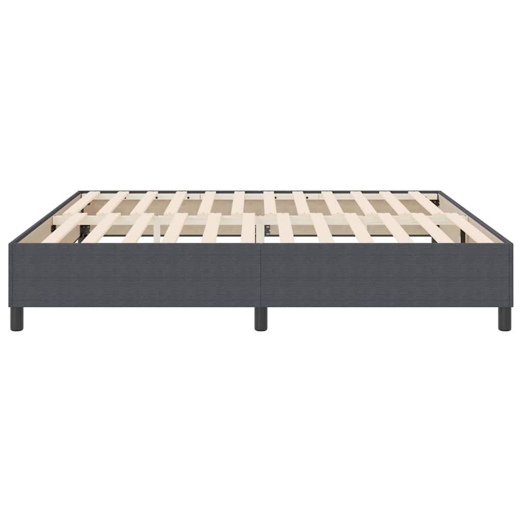 Boxspringbett Dunkelgrau 200 x 200 cm Cordstoff