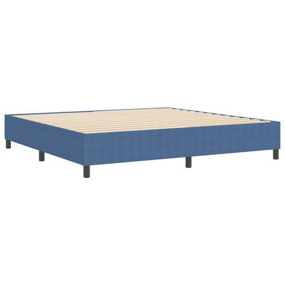 Boxspringbett Blau 200 x 200 cm Cordstoff