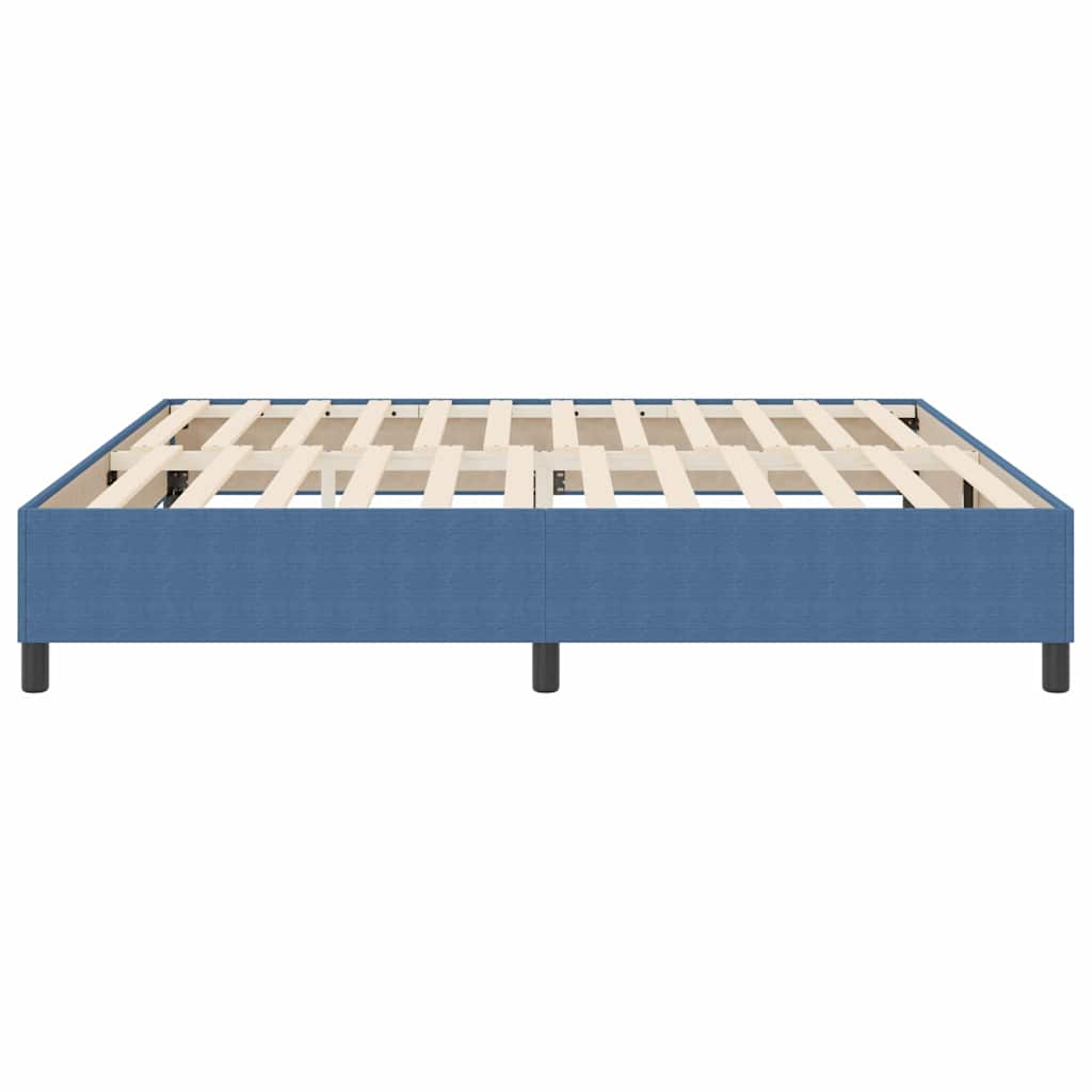 Boxspringbett Blau 200 x 200 cm Cordstoff
