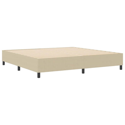 Boxspringbett Grau-Grün 200 x 200 cm Cordstoff