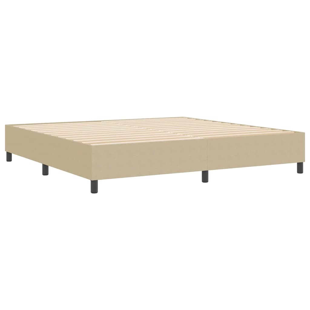 Boxspringbett Grau-Grün 200 x 200 cm Cordstoff