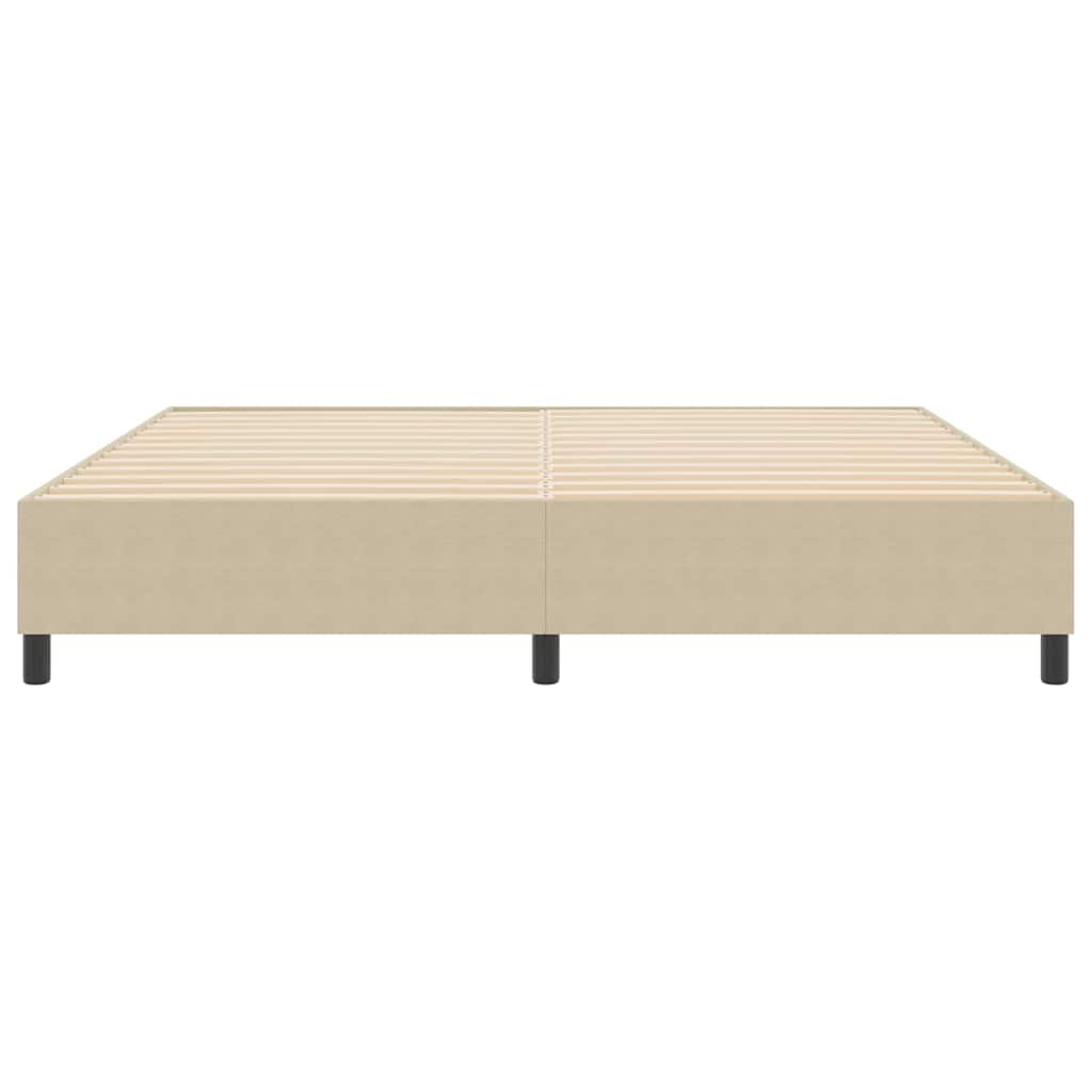 Boxspringbett Grau-Grün 200 x 200 cm Cordstoff