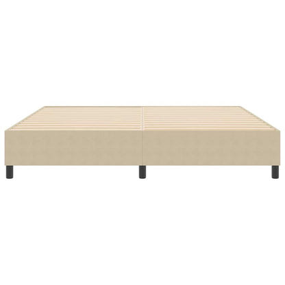 Boxspringbett Grau-Grün 200 x 200 cm Cordstoff