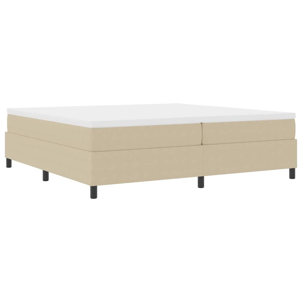 Boxspringbett Grau-Grün 200 x 200 cm Cordstoff