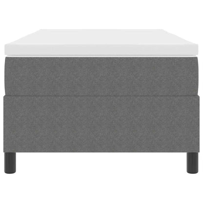 Boxspringbett Hellgrau und Weiß 193 x 90 x 60 cm Cordstoff