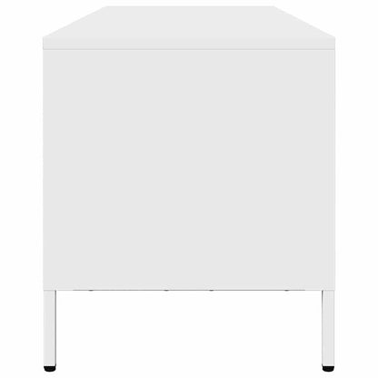 TV-Schrank Weiß 202x39x43,5 cm Kaltgewalzter Stahl