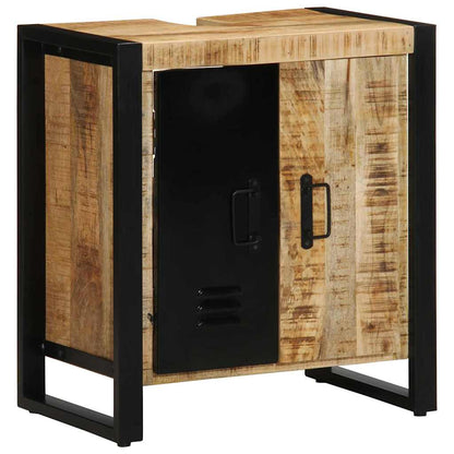 Badezimmermöbel Set 2 pcs Braun Massives Mango-Holz