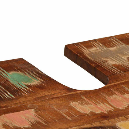 Badezimmermöbel Set 3 pcs Mehrfarbig Massives recyceltes Holz