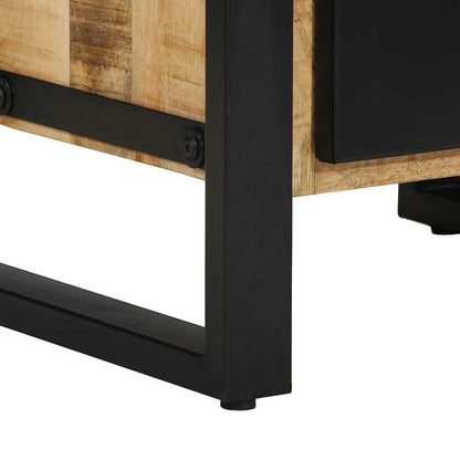 Badezimmermöbel Set mit Regal 3 pcs Braun Massives Mango-Holz