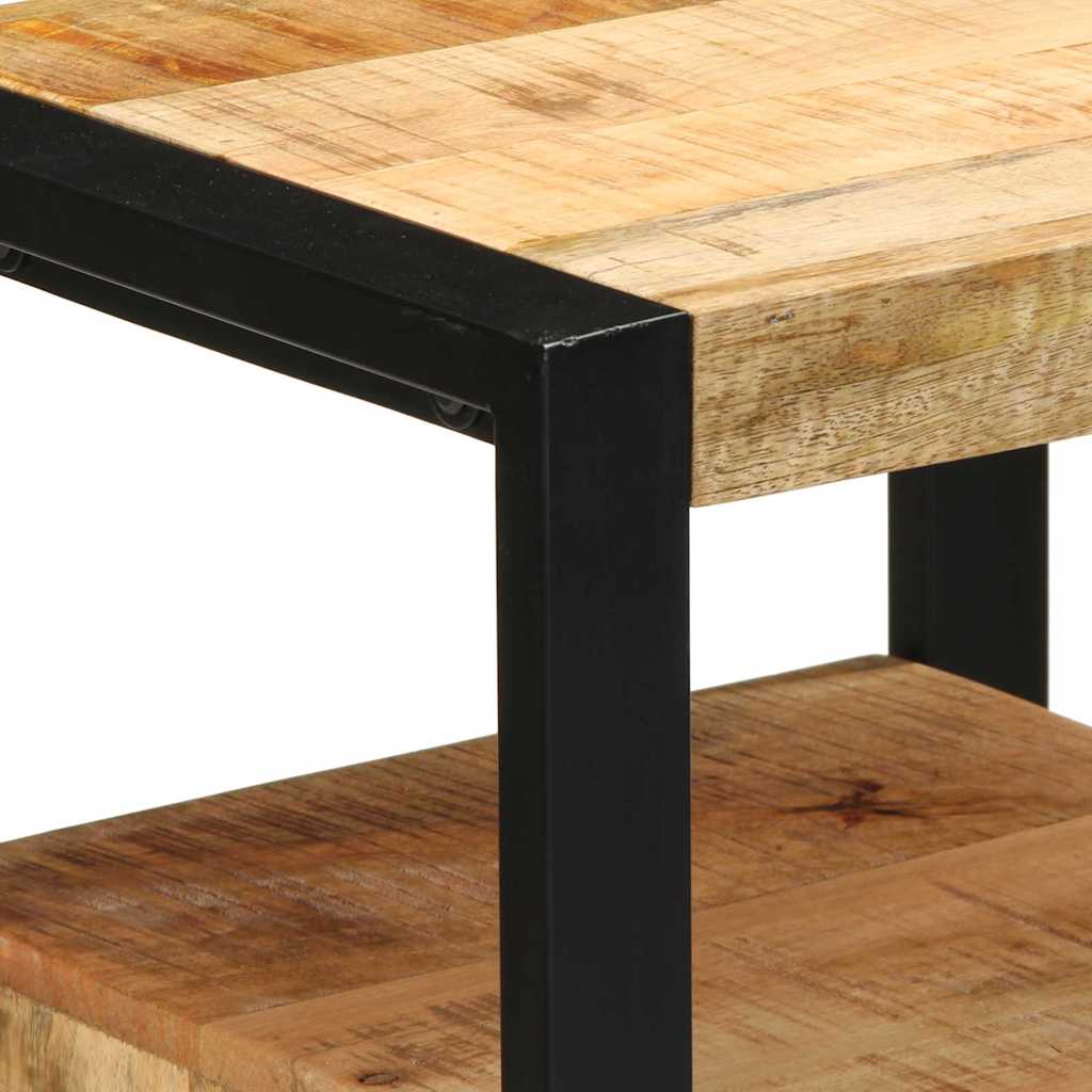 Badezimmermöbel Set mit Regal 3 pcs Braun Massivholz Mango