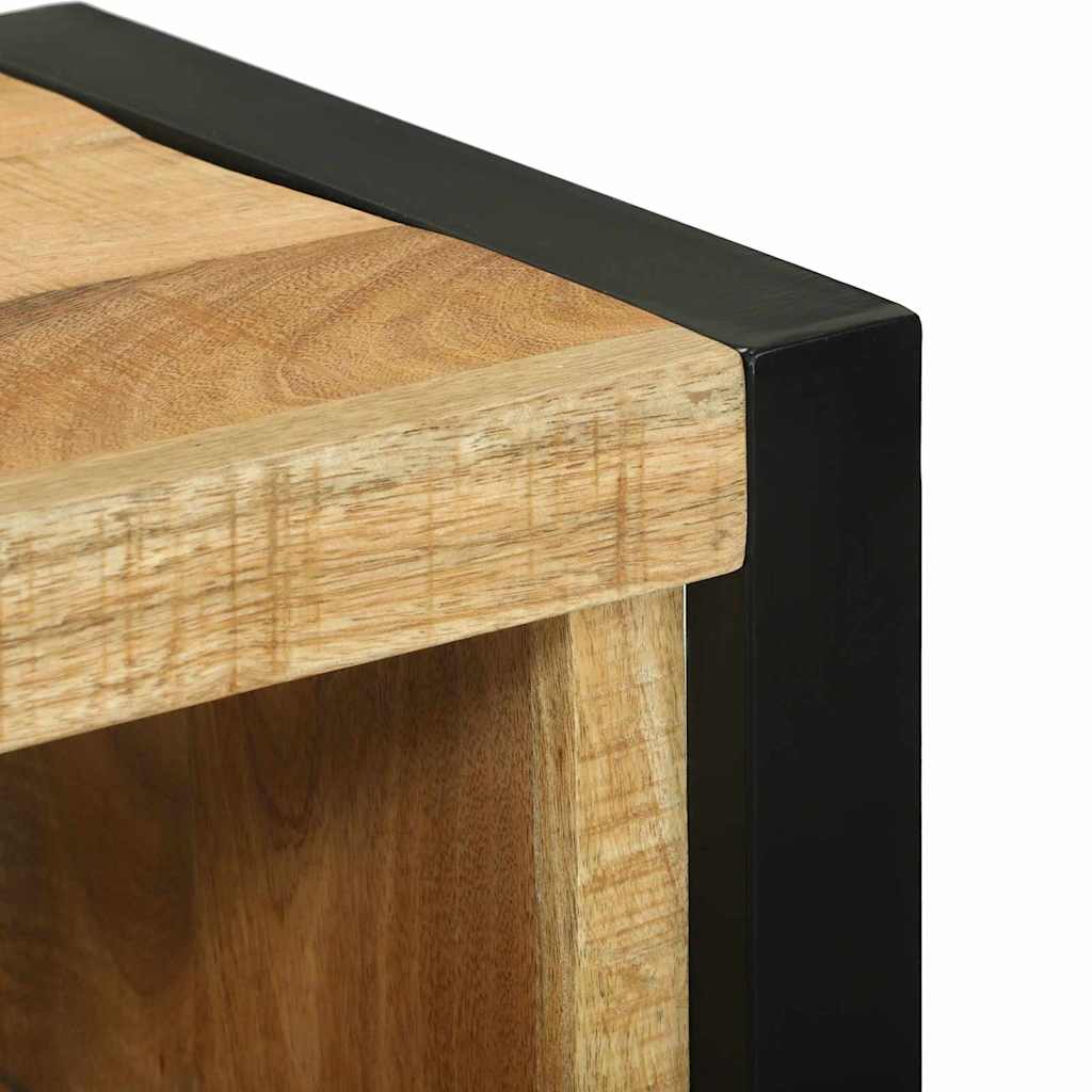 Badezimmermöbel Set Wandmontiert 4 pcs Braun Massivholz Mango