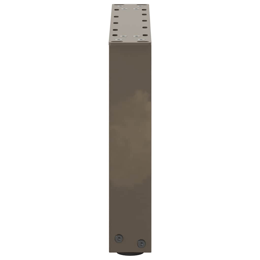 Couchtischbeine U-Form 2 Stk. Naturstahl 30x(30-31) cm Stahl