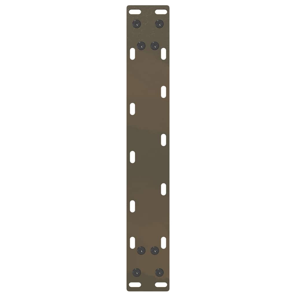 Couchtischbeine U-Form 2 Stk. Naturstahl 30x(30-31) cm Stahl