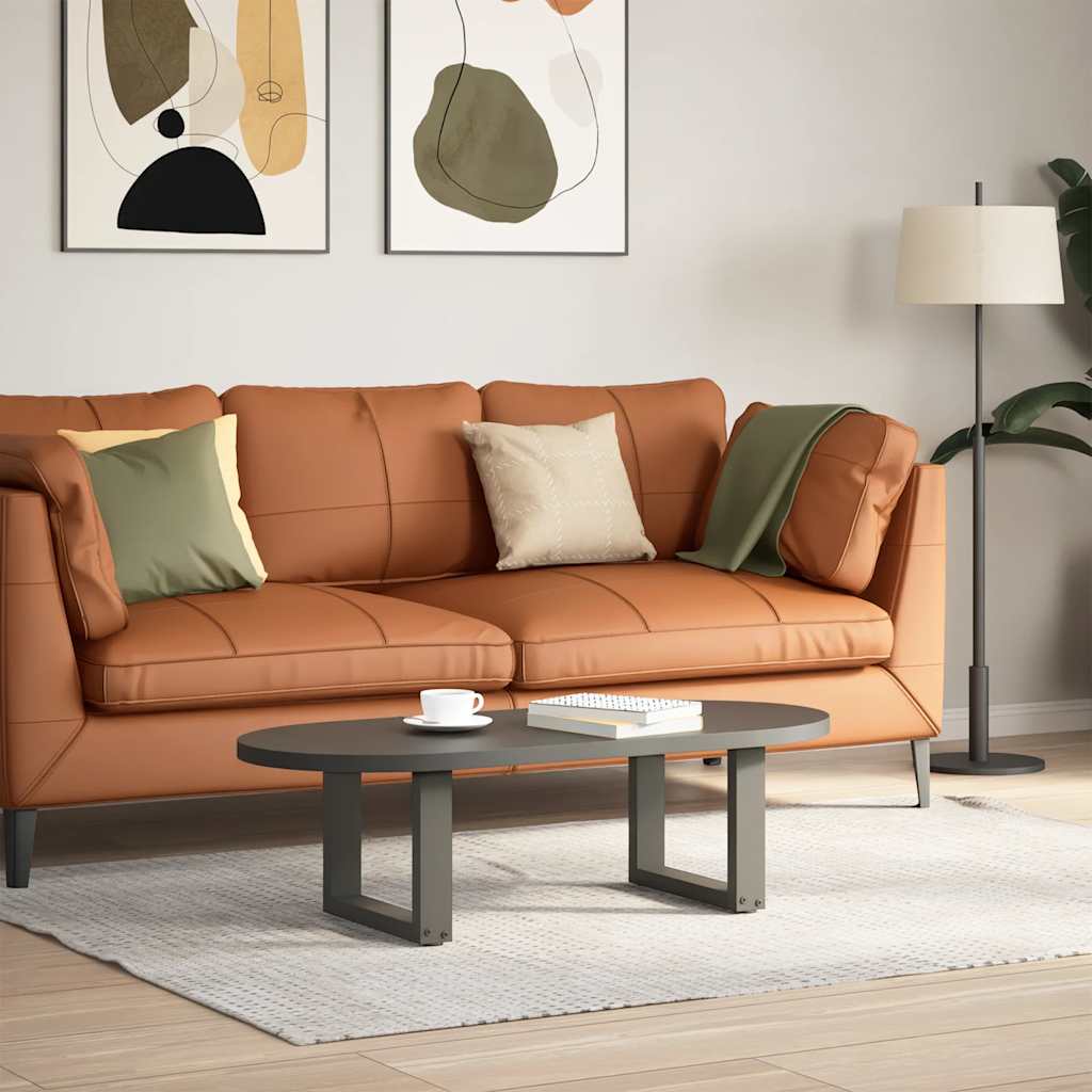 Couchtischbeine U-Form 2 Stk. Anthrazit 40x(30-31) cm Stahl
