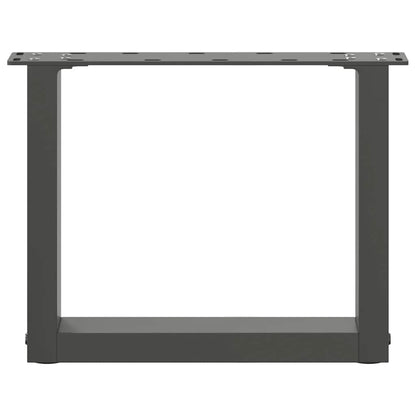 Couchtischbeine U-Form 2 Stk. Anthrazit 40x(30-31) cm Stahl