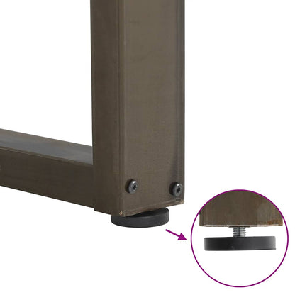 Couchtischbeine U-Form 2 Stk. Naturstahl 40x(30-31) cm Stahl