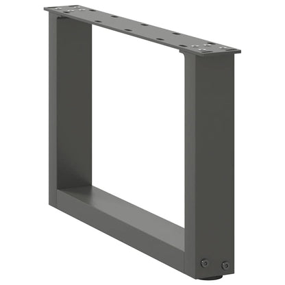Couchtischbeine U-Form 2 Stk. Anthrazit 50x(30-31) cm Stahl