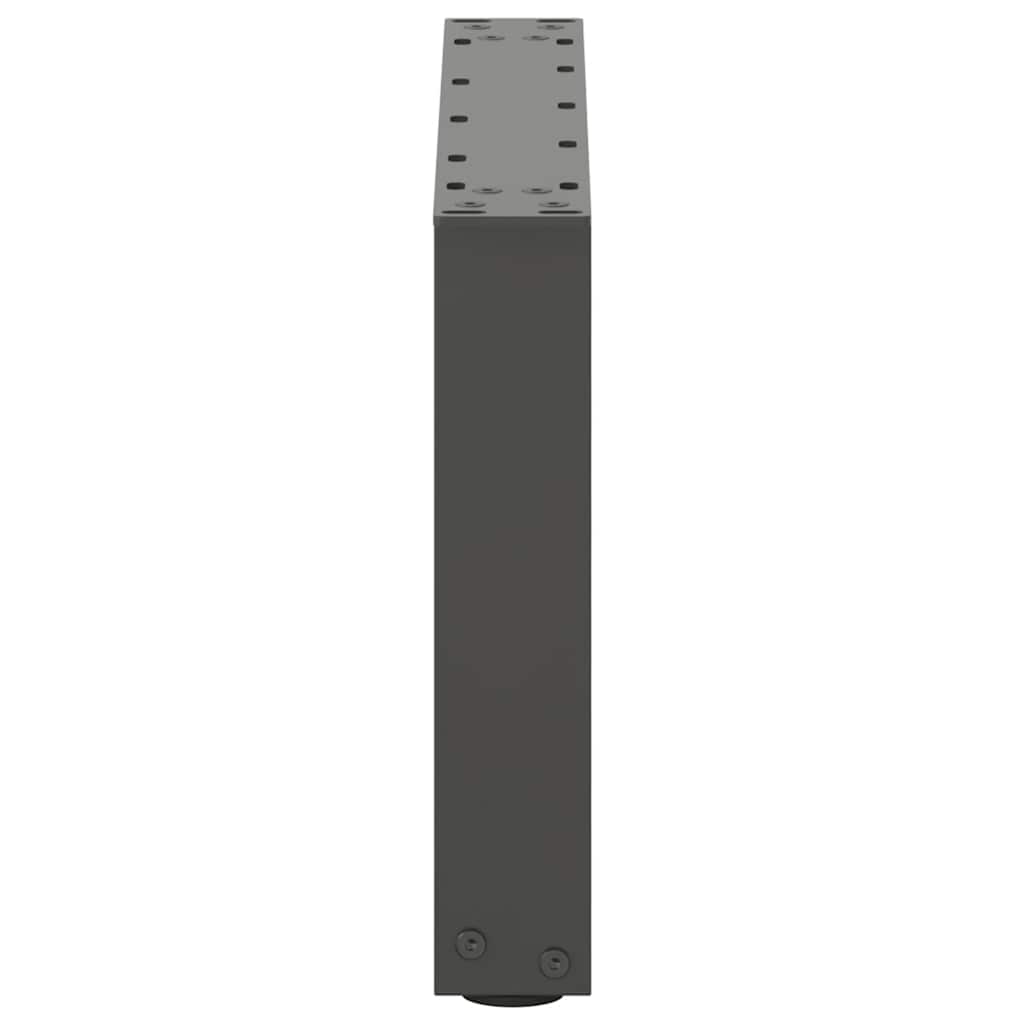Couchtischbeine U-Form 2 Stk. Anthrazit 50x(30-31) cm Stahl
