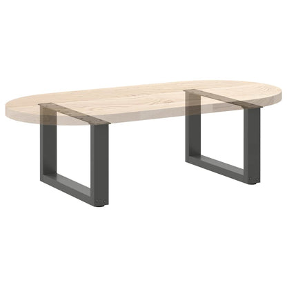 Couchtischbeine U-Form 2 Stk. Anthrazit 50x(30-31) cm Stahl