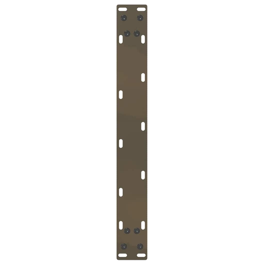 Couchtischbeine U-Form 2 Stk. Naturstahl 50x(30-31) cm Stahl