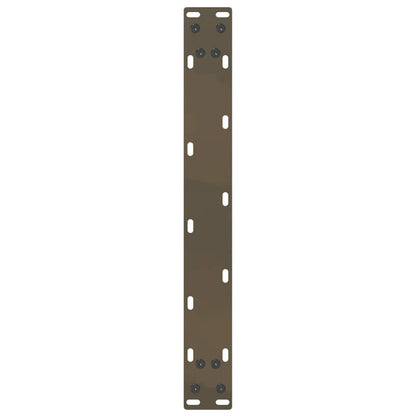 Couchtischbeine U-Form 2 Stk. Naturstahl 50x(30-31) cm Stahl