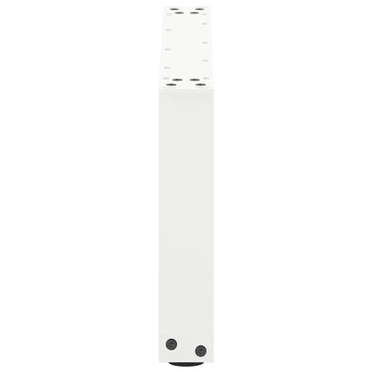 Couchtischbeine U-Form 2 Stk. Weiß 70x(30-31) cm Stahl