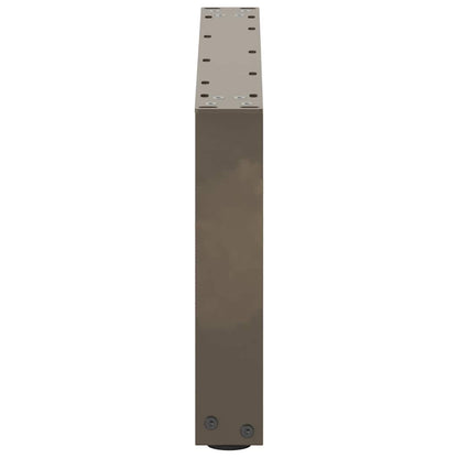 Couchtischbeine U-Form 2 Stk. Naturstahl 70x(30-31) cm Stahl