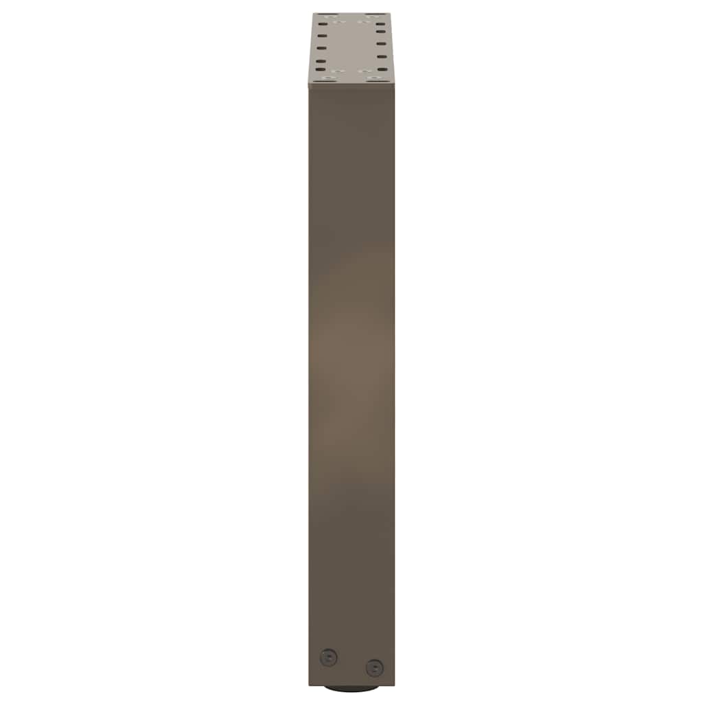 Couchtischbeine U-Form 2 Stk. Naturstahl 38x(42-43) cm Stahl