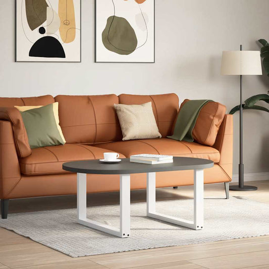Couchtischbeine U-Form 2 Stk. Weiß 60x(42-43) cm Stahl