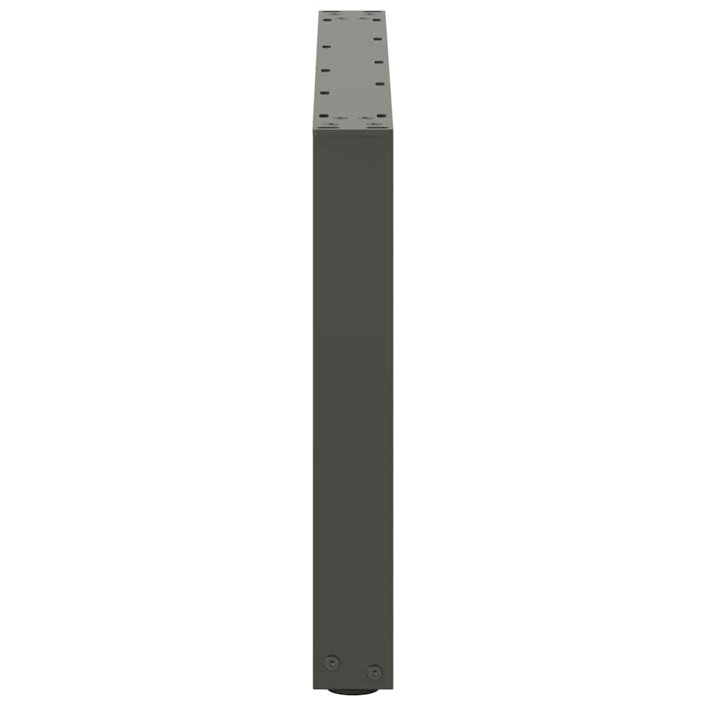 Couchtischbeine U-Form 2 Stk. Anthrazit 60x(42-43) cm Stahl