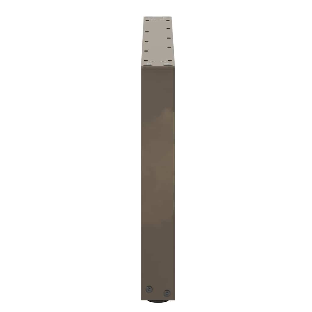Couchtischbeine U-Form 2 Stk. Naturstahl 60x(42-43) cm Stahl