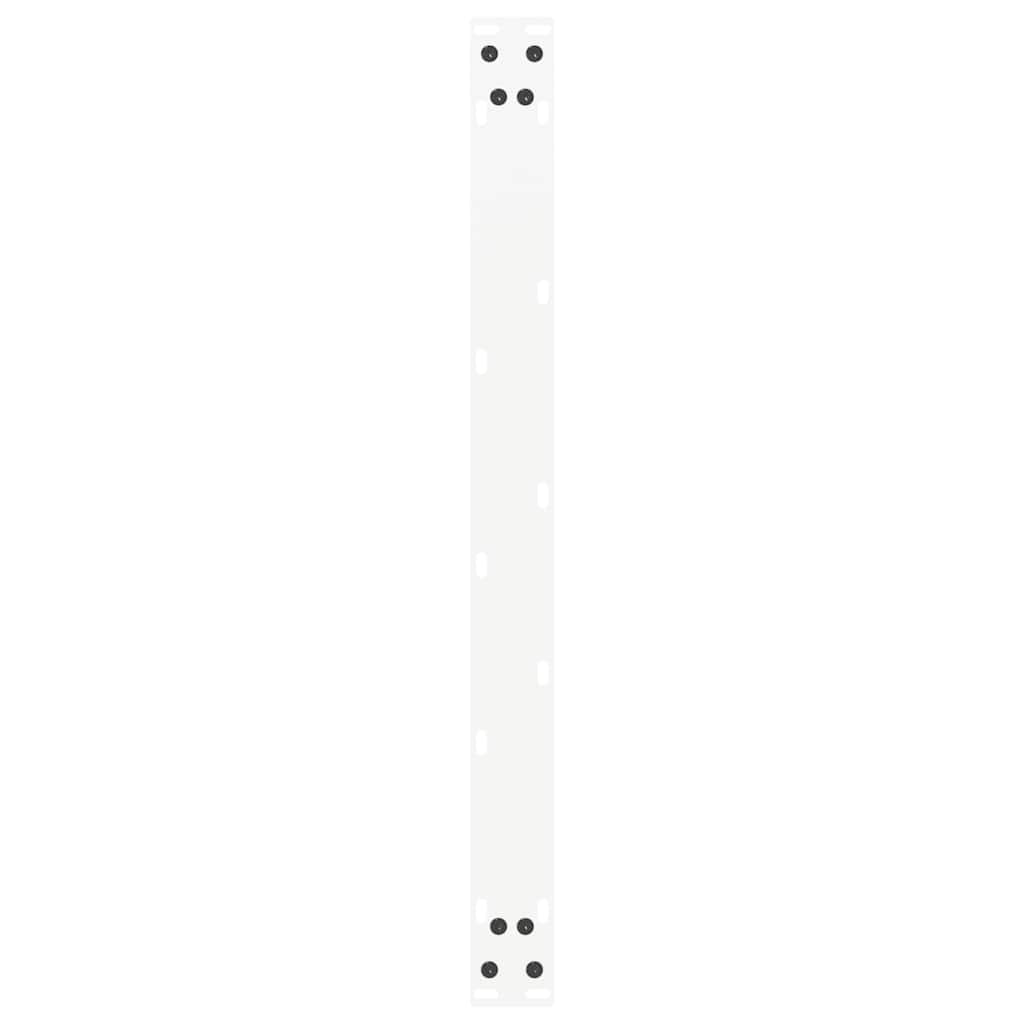 Couchtischbeine U-Form 2 Stk. Weiß 70x(42-43) cm Stahl