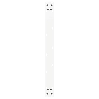 Couchtischbeine U-Form 2 Stk. Weiß 70x(42-43) cm Stahl