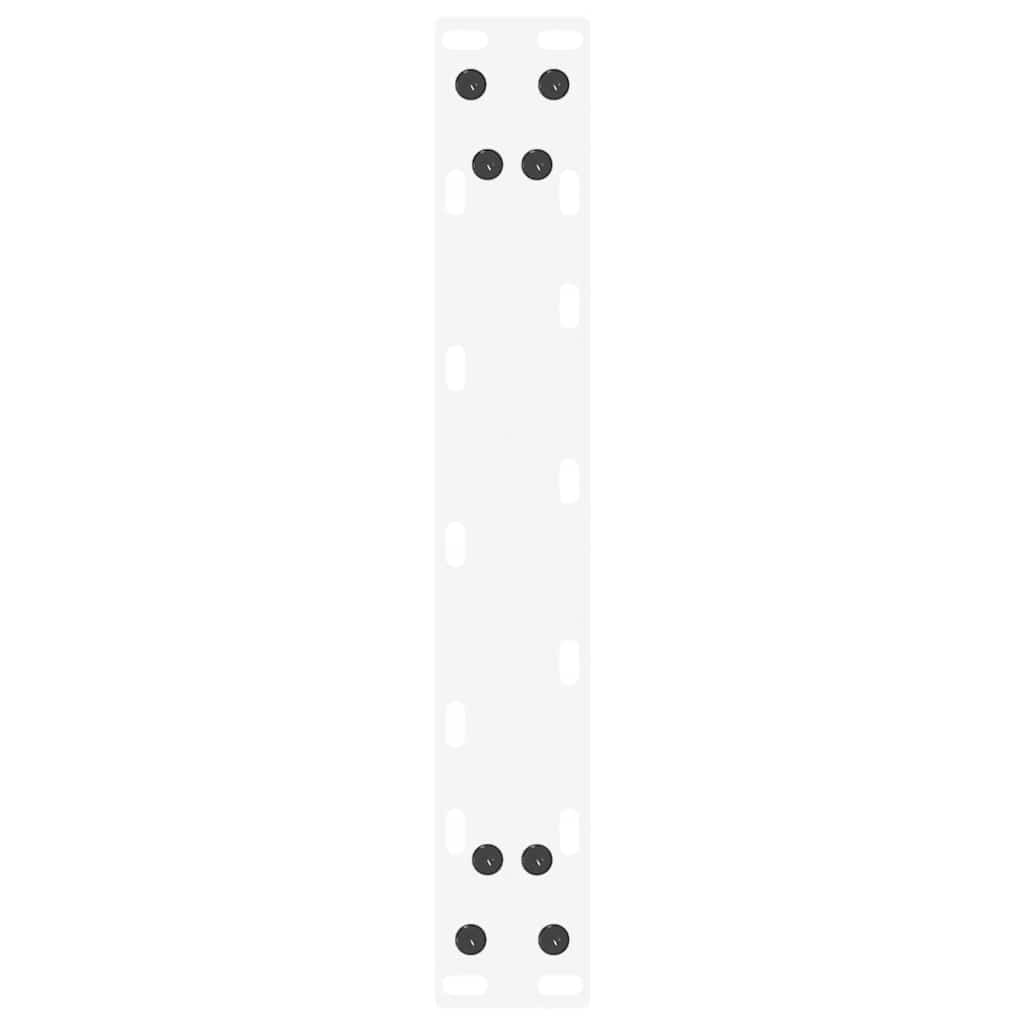 Konsolentischbeine U-Form 2 Stk. Weiß 28x(72-73) cm Stahl