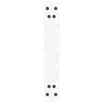 Konsolentischbeine U-Form 2 Stk. Weiß 28x(72-73) cm Stahl